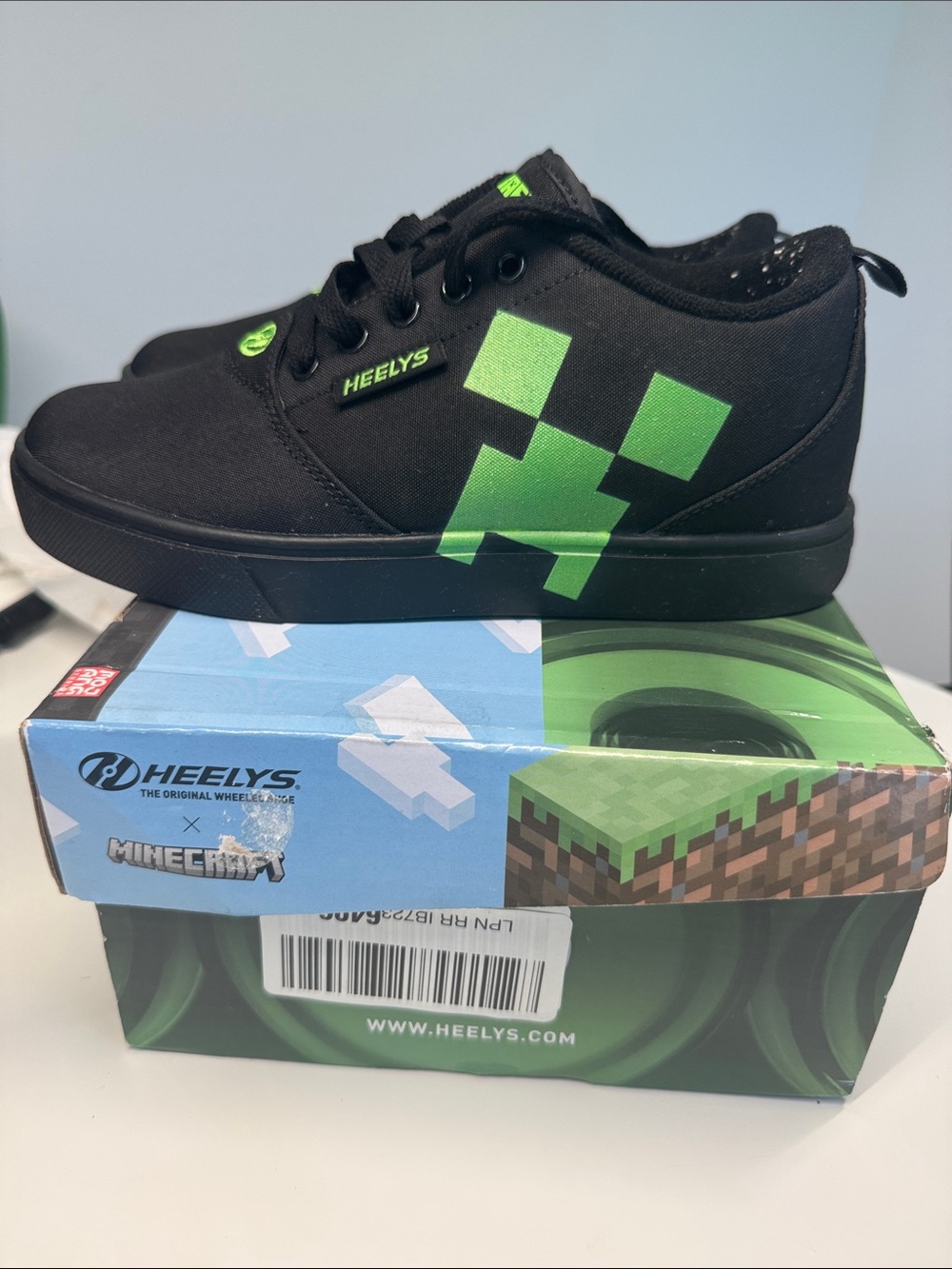Heelys Black Sneakers with Minecraft logo